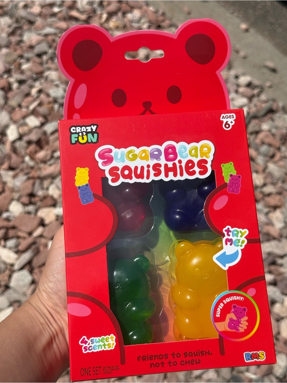Gummy Bear Squishy. Set of 4. From Sugar Bear. NEW
